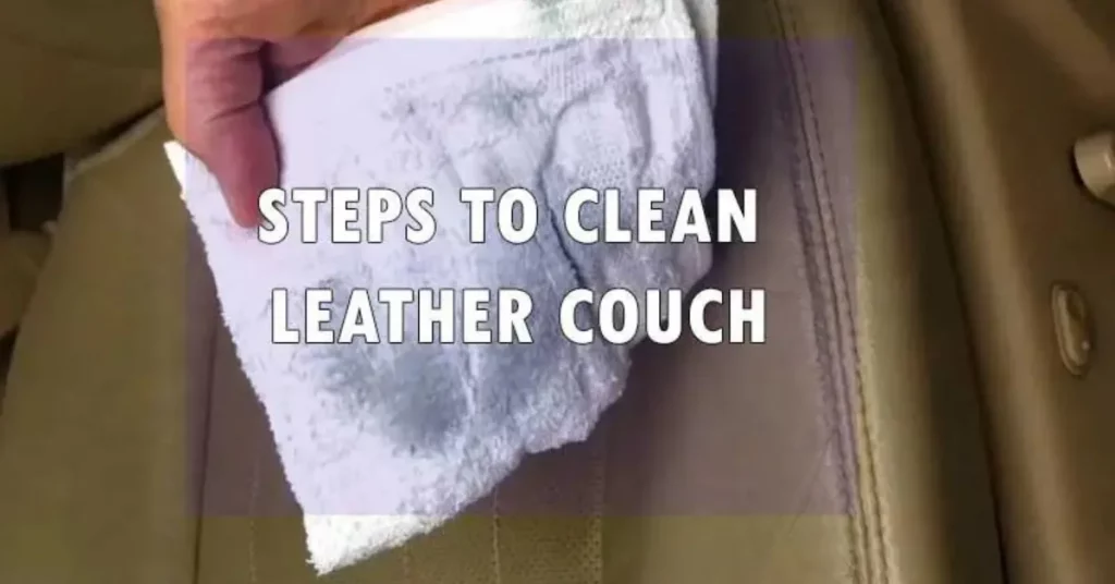 leather couch cleaning process