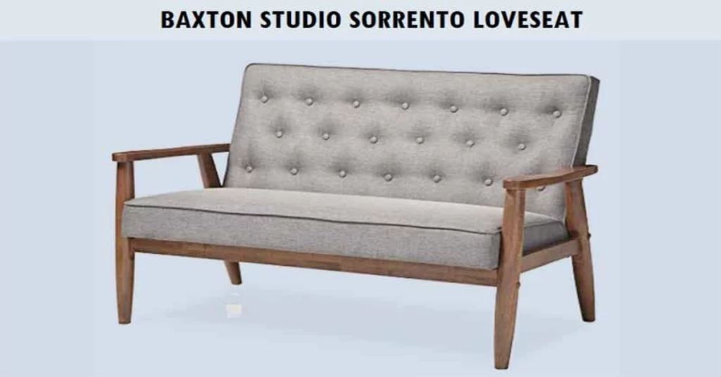 Baxton Studio Sorrento Loveseat