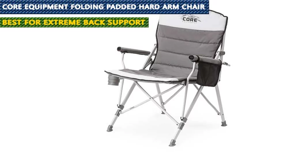 CORE Equipment Folding Padded Hard Arm Chair