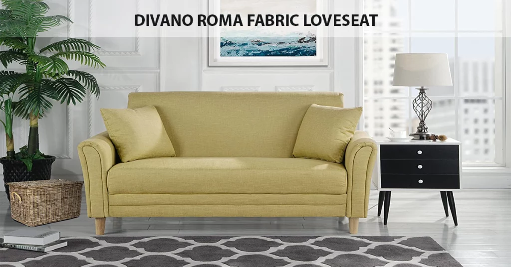 Divano Roma Fabric Loveseat