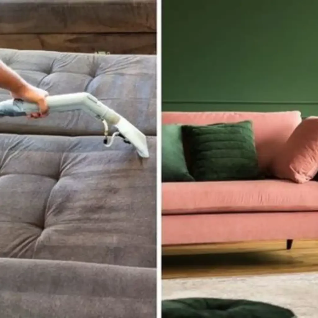 velvet sofa cleaning