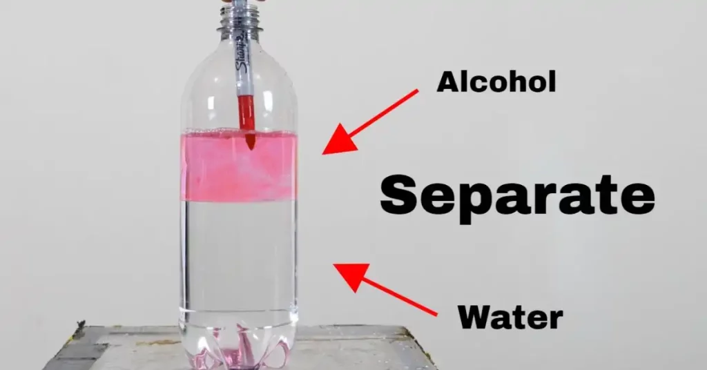 rubbing alcohol and water mix