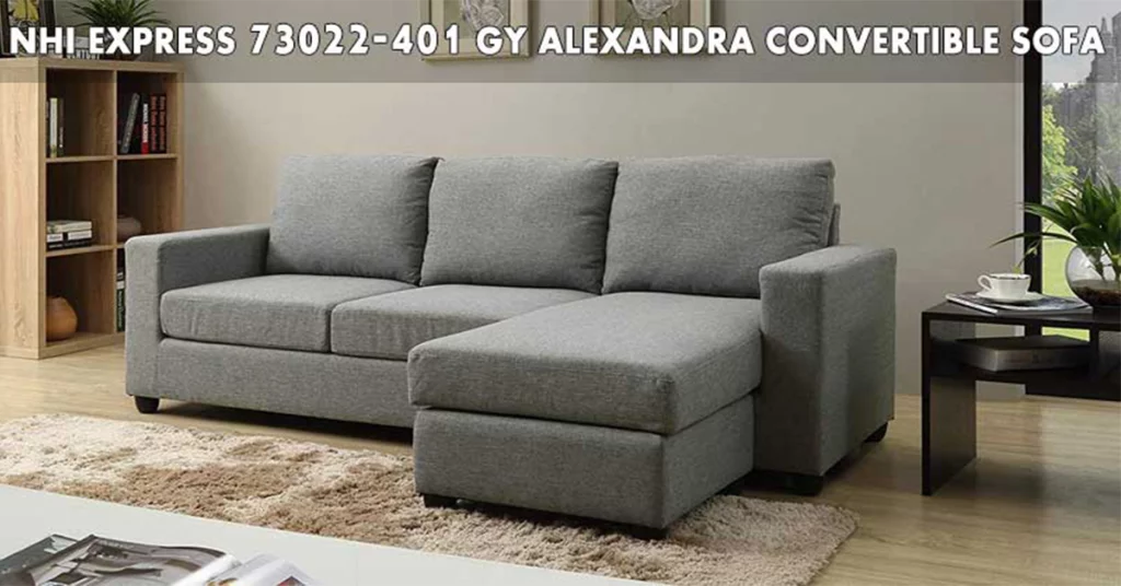 NHI Express 73022-40GY Alexandra Convertible sofa