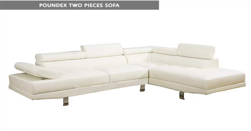 Poundex Two Pieces Sofa