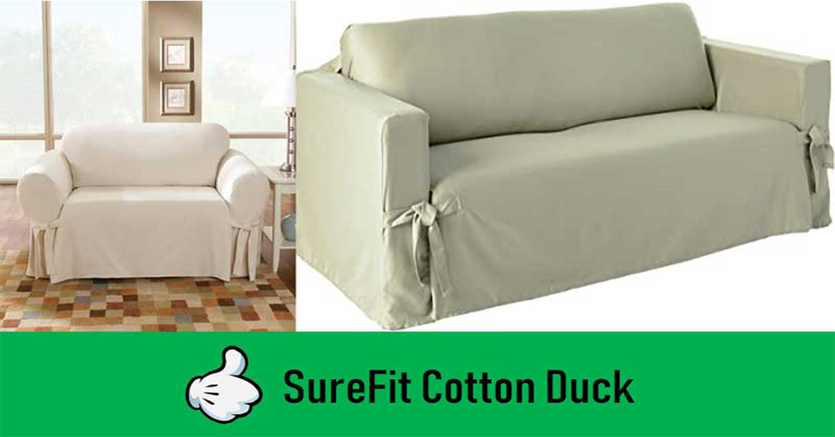 SureFit Cotton Sofa Slipcover