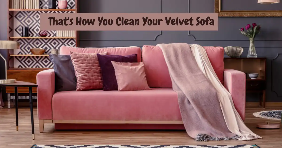 how to remove stains from velvet sofa