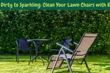 how to clean lawn chairs
