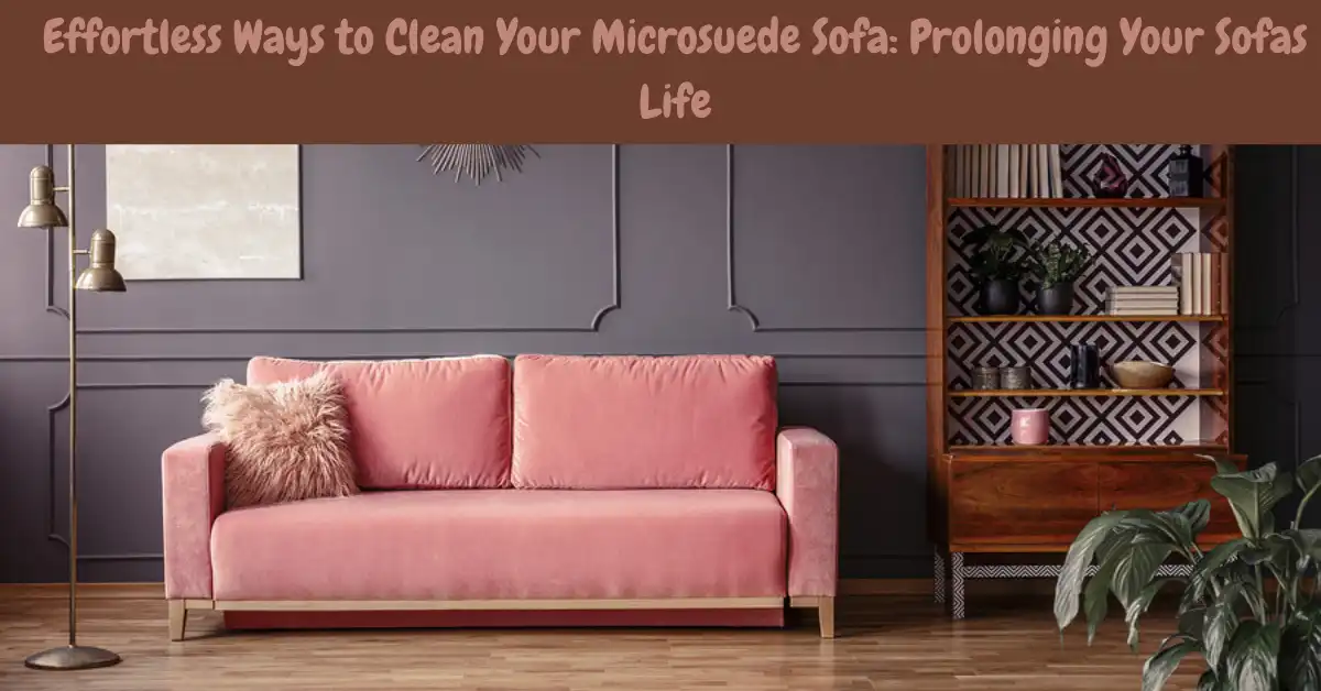 how to clean a microsuede sofa