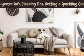 how to clean a polyester sofa