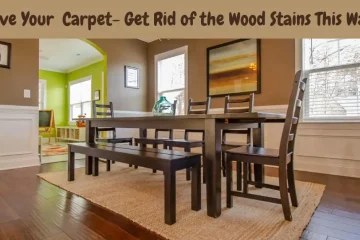 how to remove wood stains from a carpet